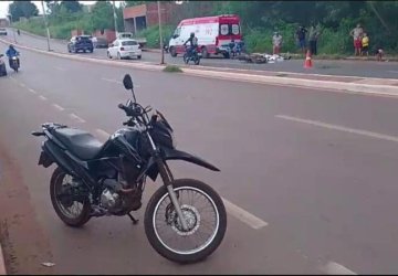 Motociclista morre após perder o controle e bater contra poste em Várzea Grande